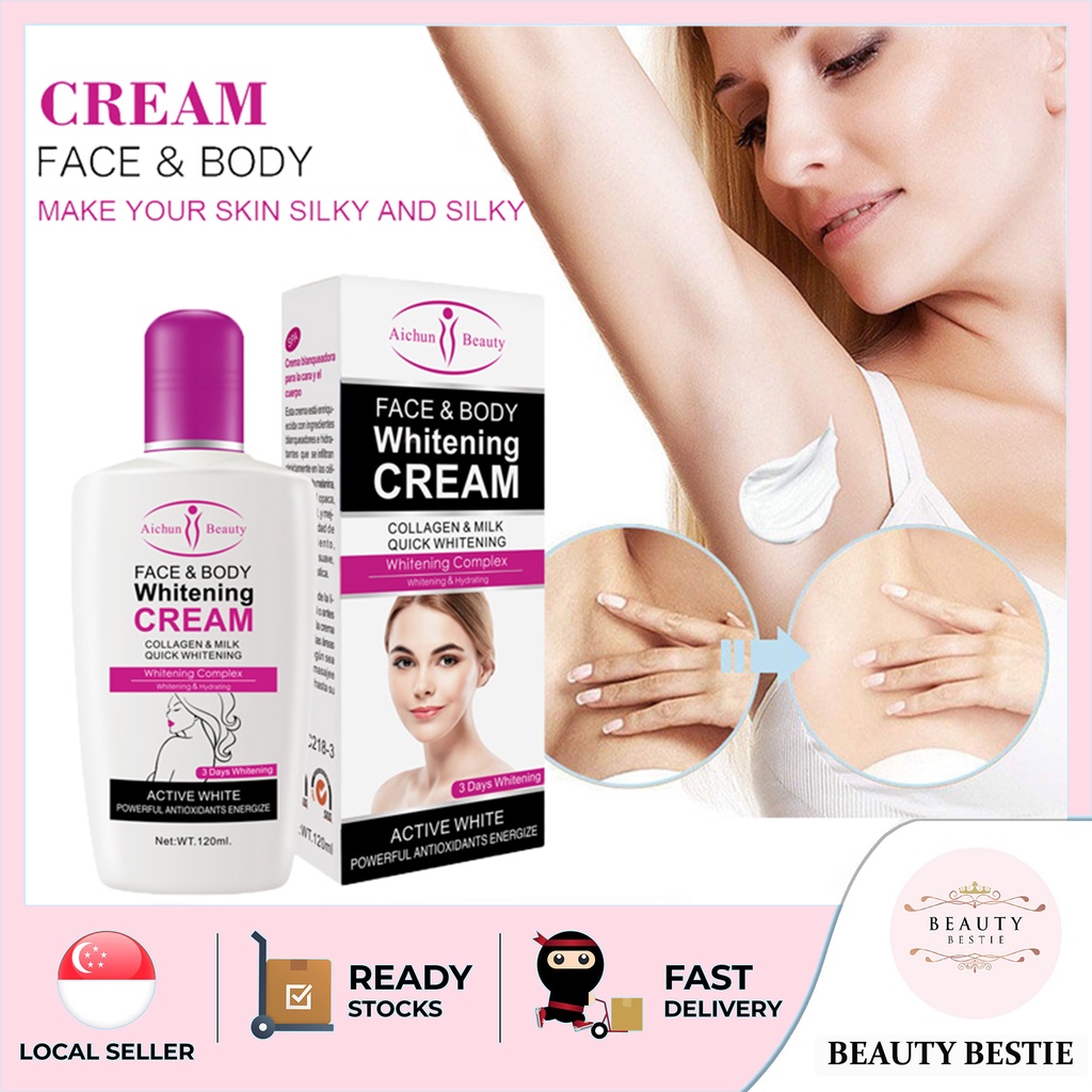 *LOCAL SELLER* *AICHUN BEAUTY* FACE & BODY WHITENING CREAM (120ML