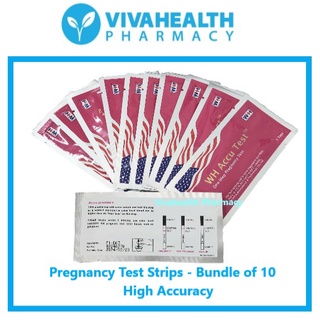 10 x HCG Pregnancy Test Strips - [EXP 12.2024]