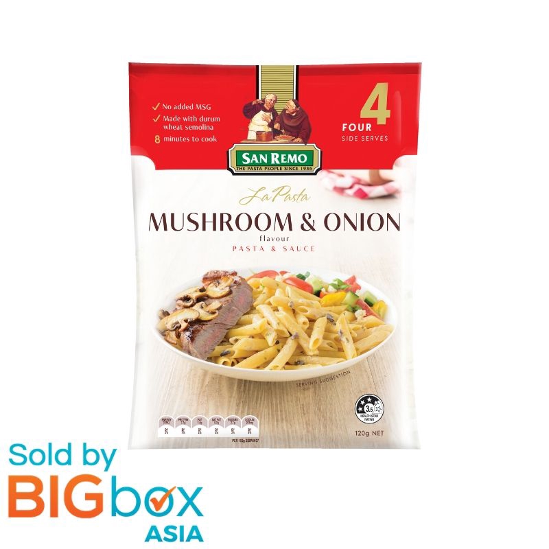 San Remo La Pasta Creamy Mushroom Onion Pasta Sauce 120g Australia Shopee Singapore