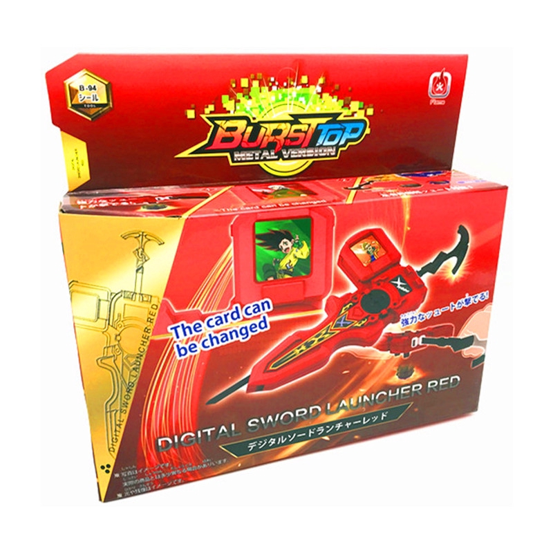 New B 94 Beyblade Burst Sword Two Way Launcher With 24 Character Cards Shopee Singapore