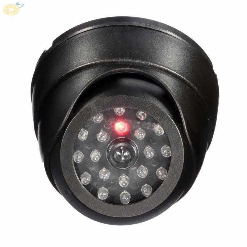 Dummy Dome Fake Indoor/Outdoor CCTV Security Camera 3s Once LED Flashing Light