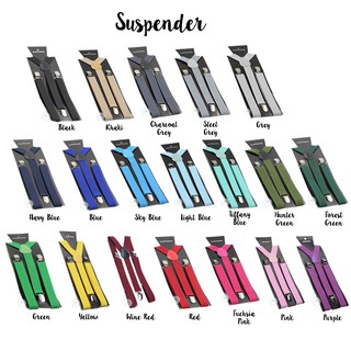Image of [SG Seller] Men Elastic Suspender Suspenders Black Adjustable Braces