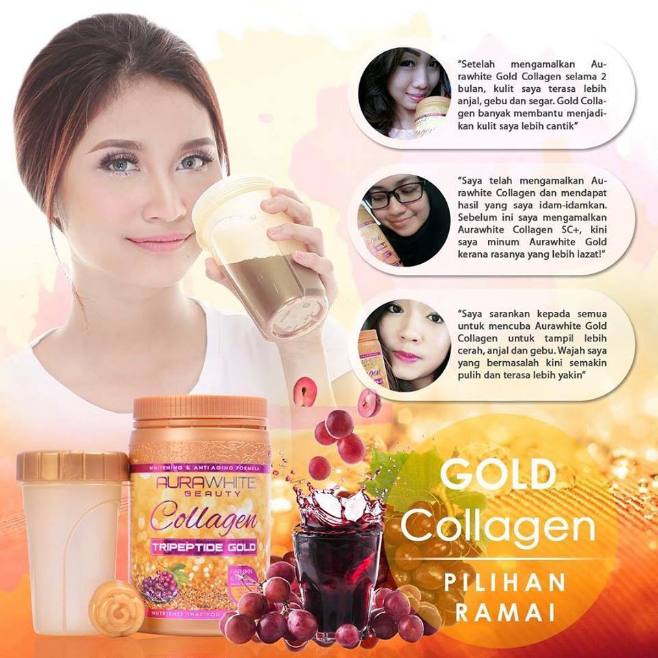 Shop Malaysia Aurawhite Collagen Tripeptide Gold Shopee Singapore