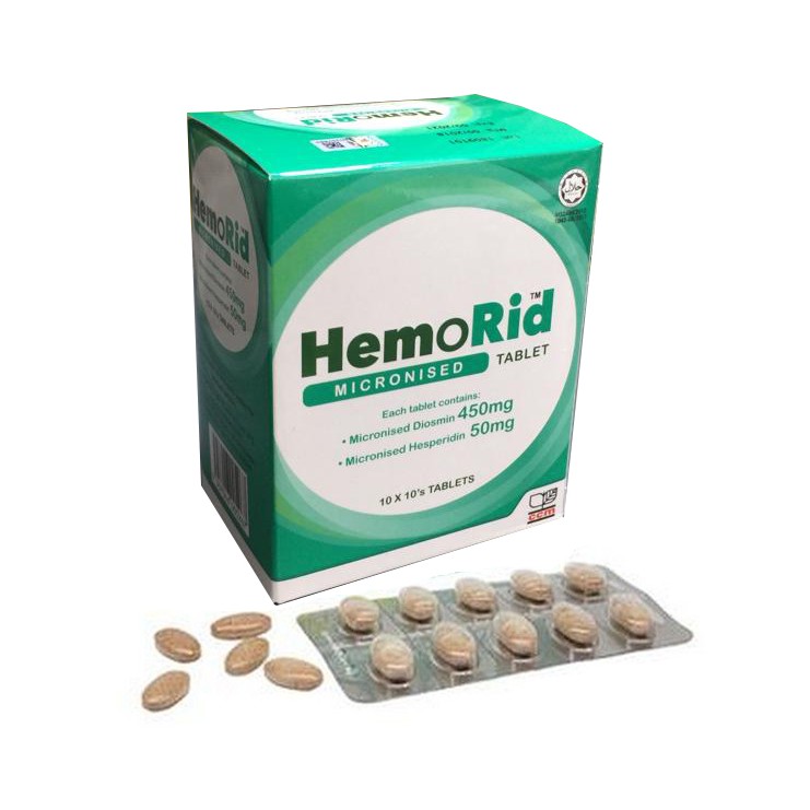 Shop Malaysia Hemo Rid Tablets 100s Shopee Singapore