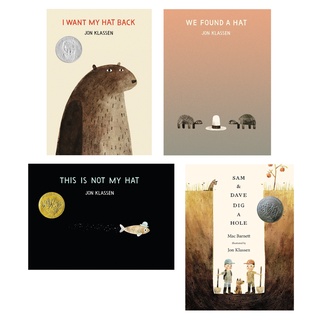 Caldecott Medal Award Winning Books - I Want My Hat Back Trilogy and Sam and Dave Dig a Hole by Jon Klassen