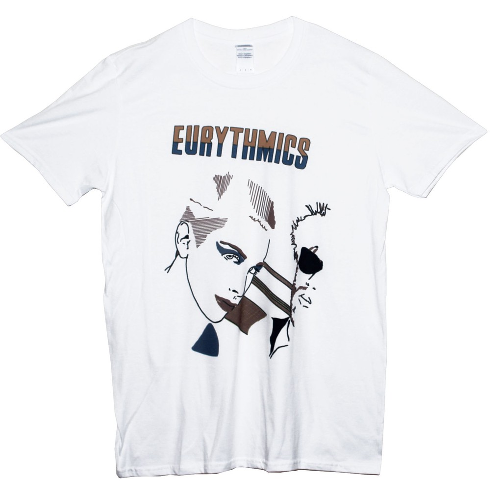 Eurythmics Inspired Navy Blue T Shirt 1980's Music Retro Vintage Birthday Gift