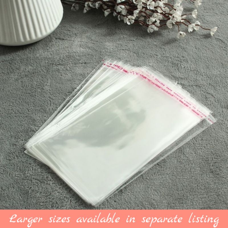 Resealable Sleeves Protective OPP Plastic Waterproof Packaging | Shopee ...