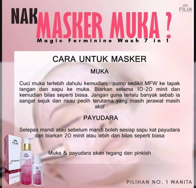 Magic Feminine Wash 7in1 Filia Shopee Singapore