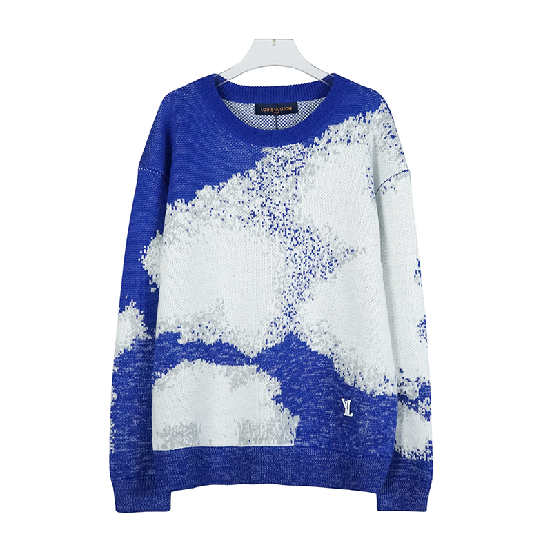 lv sweater blue