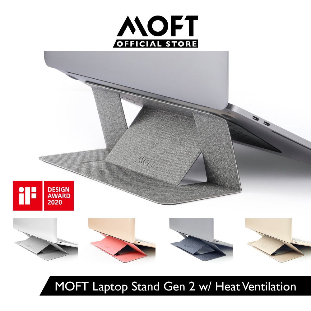 MOFT Laptop Stand Gen 2 with Heat Ventilation / Airflow Laptop Stand