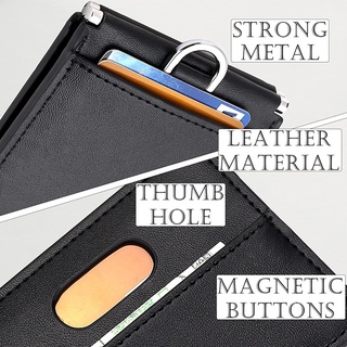 US Top Grade Genuine Leather ID Badge Holders with Neck Lanyard Formal Staff Office Worker Supplies Magnet closed ID Card Secure Cover name tags Cases #3