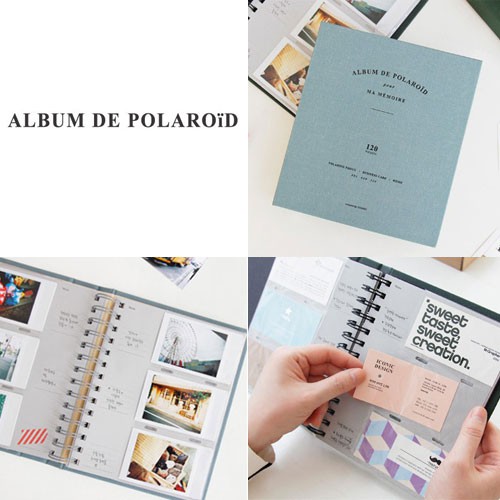 Iconic Polaroid Photo Album And Name Card Holder Book Instax Mini Size