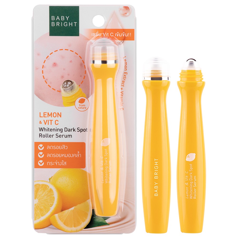 [SG SELLER] BABY BRIGHT LEMON & VITC WHITENING DARK SPOT FACE ROLLER