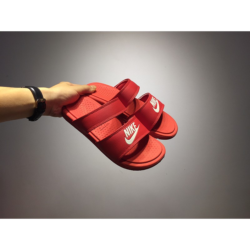 nike benassi duo ultra slide red