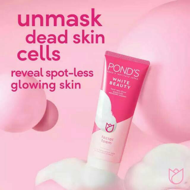 ponds white facial foam