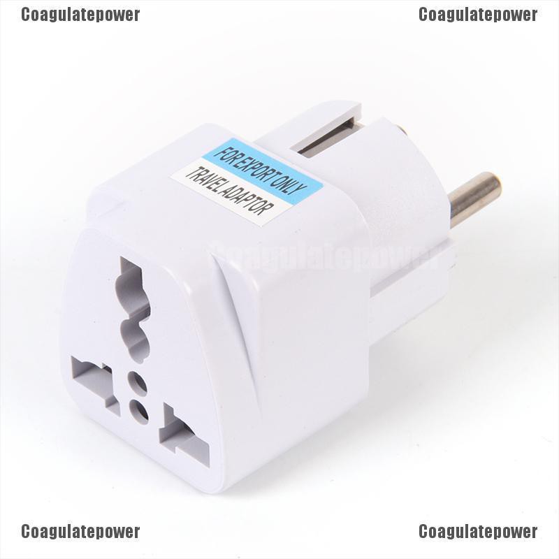 2x Universal EU UK AU to US USA AC Travel Power Plug Adapter Outlet Converter c1