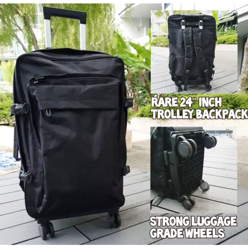 Strong 24" Inch 4Wheel Trolley Backpack (SG Seller) Shopee Singapore
