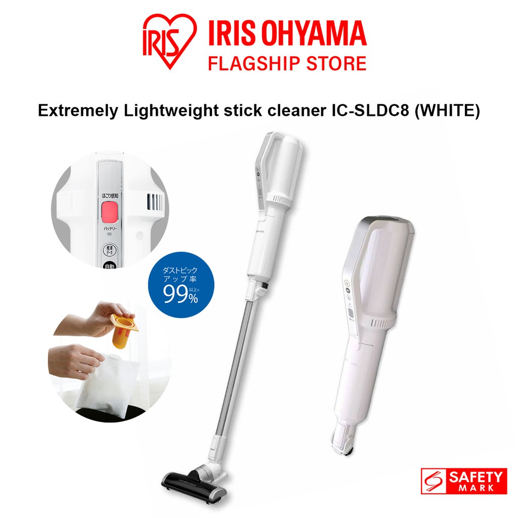 IRIS Ohyama, SLDC8 Lightest 1.2kg Wireless Stick Vacuum Cleaner with