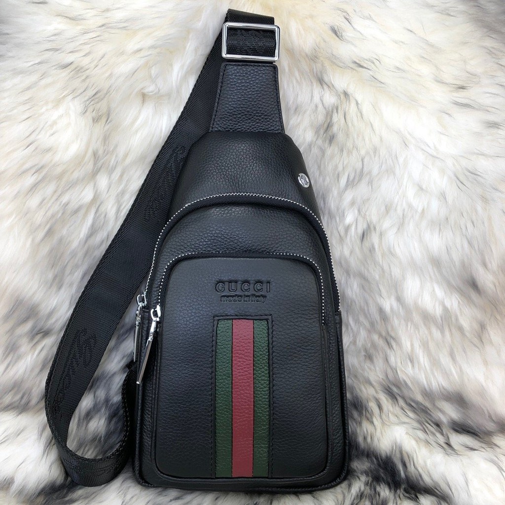 gucci men's sling backpacks