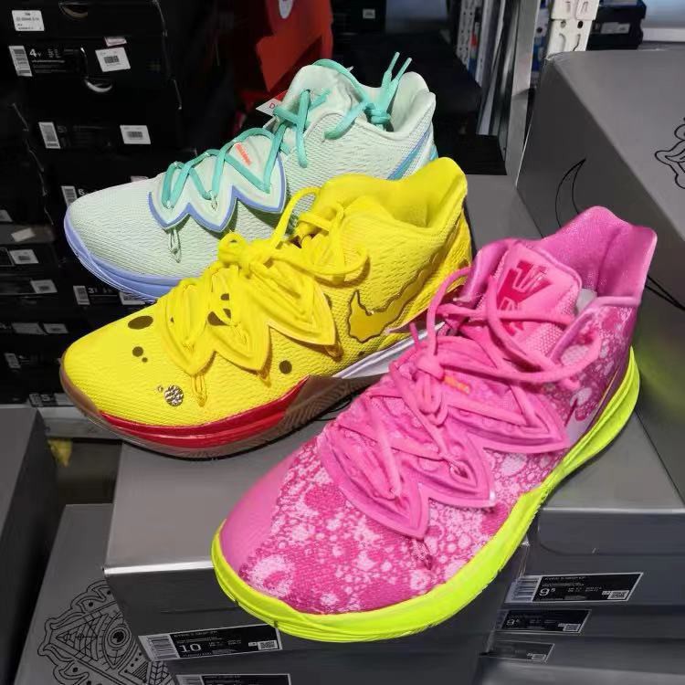 kyrie spongebob mens shoes