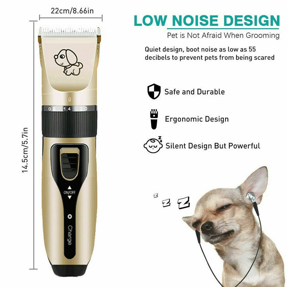 silent hair clippers for dogs