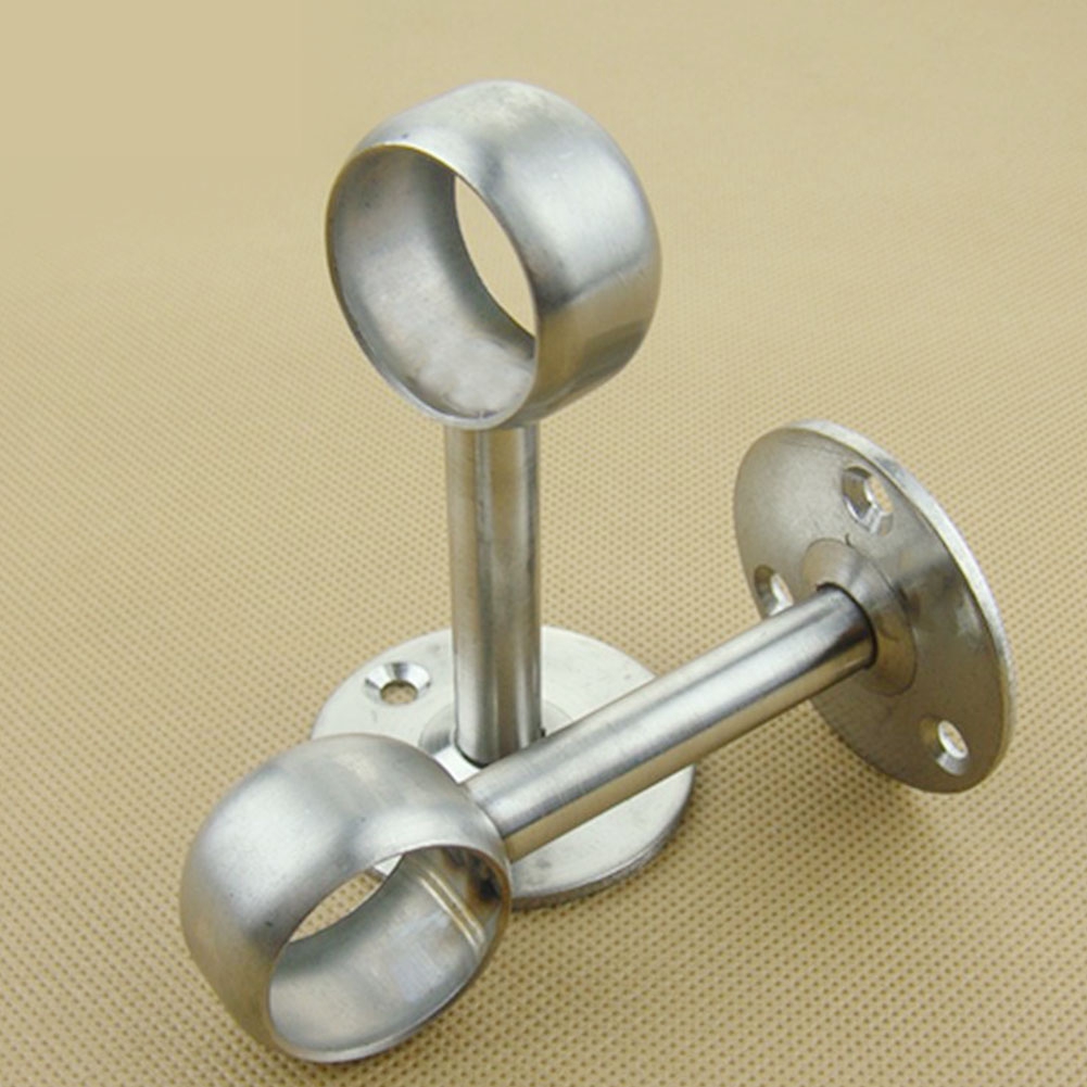 For Shower Curtain Flange Socket Rod Holder Stainless Steel