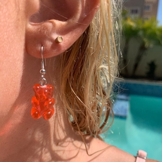 Image of thu nhỏ Candy Color Resin Cartoon Bear Earring/ Cute Jelly Bear Pendant Ear Hooks/ Transparent Bear Women Fashion Dangle Gifts Jewelry #1
