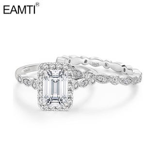 Antique Art Deco 3.35Ct  Vintage Engagement Ring  Sterling Silver  S925 