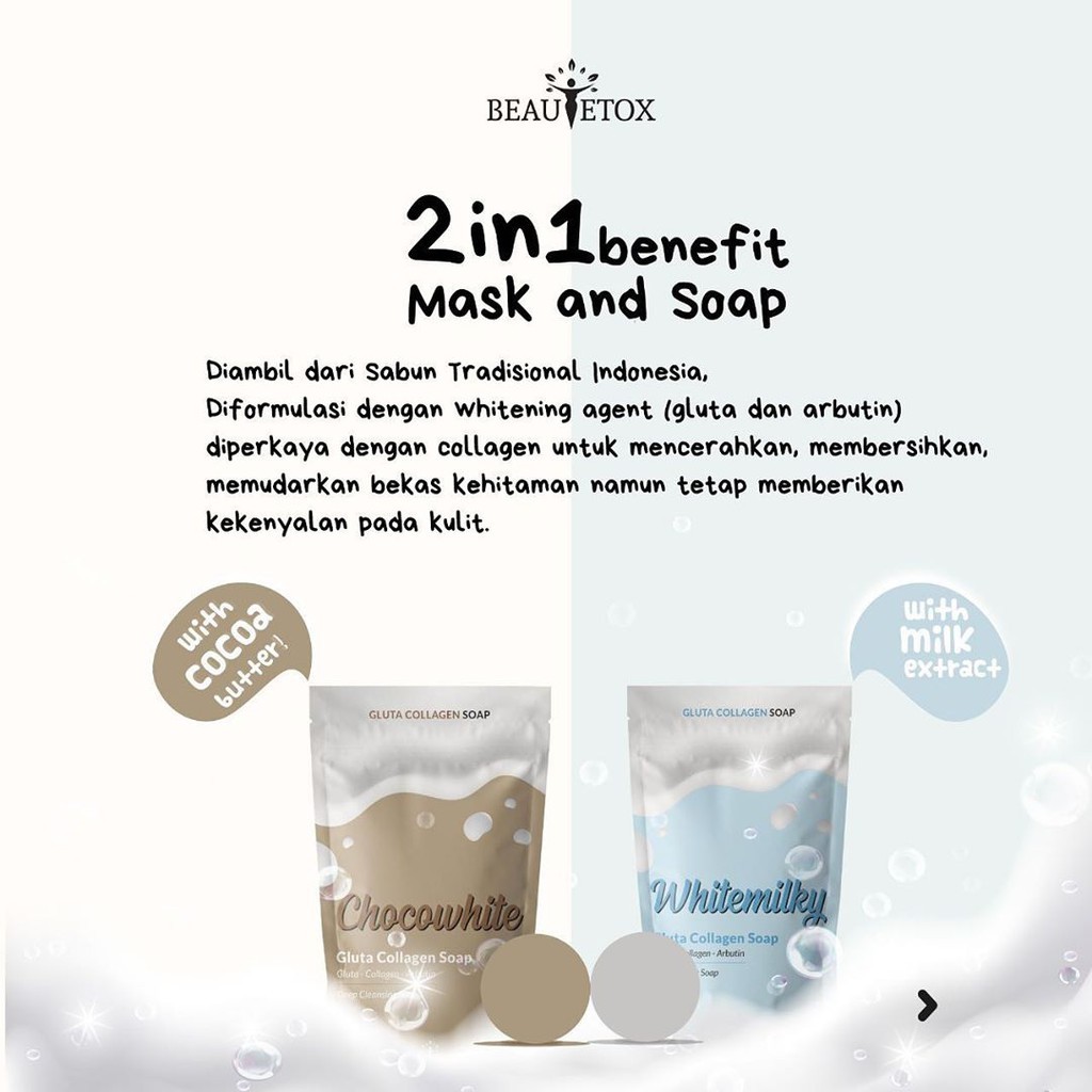 Promo Bpom Beautetox Gluta Collagen Soap Whitening Collagen Whitening Soap For Original Face Board Singapore
