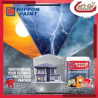 Nippon Paint Weatherbond 1L Classic Outdoor Water Based Paint Outside ...