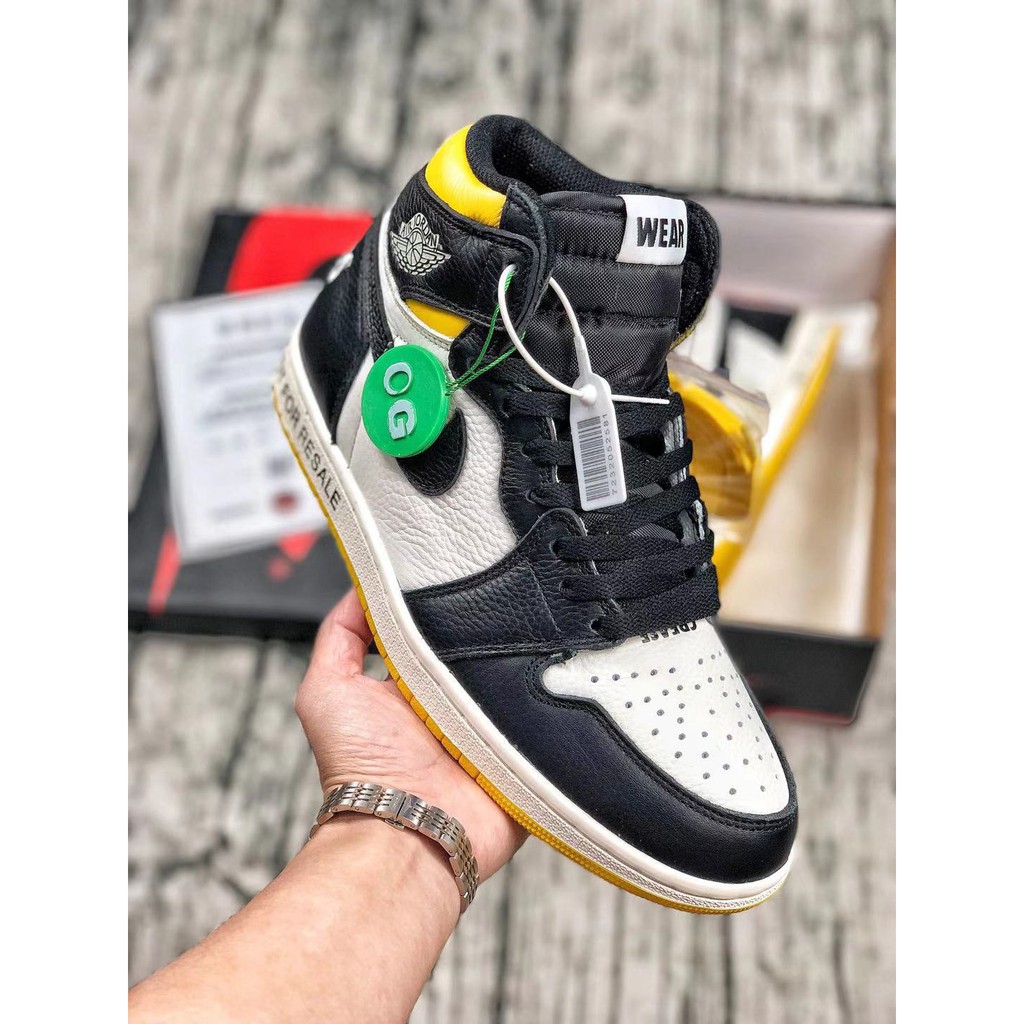 mens yellow jordan 1