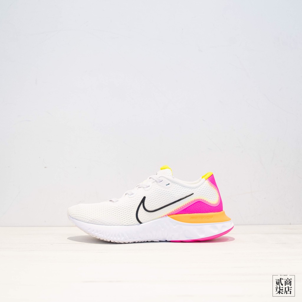 nike white pink shoes