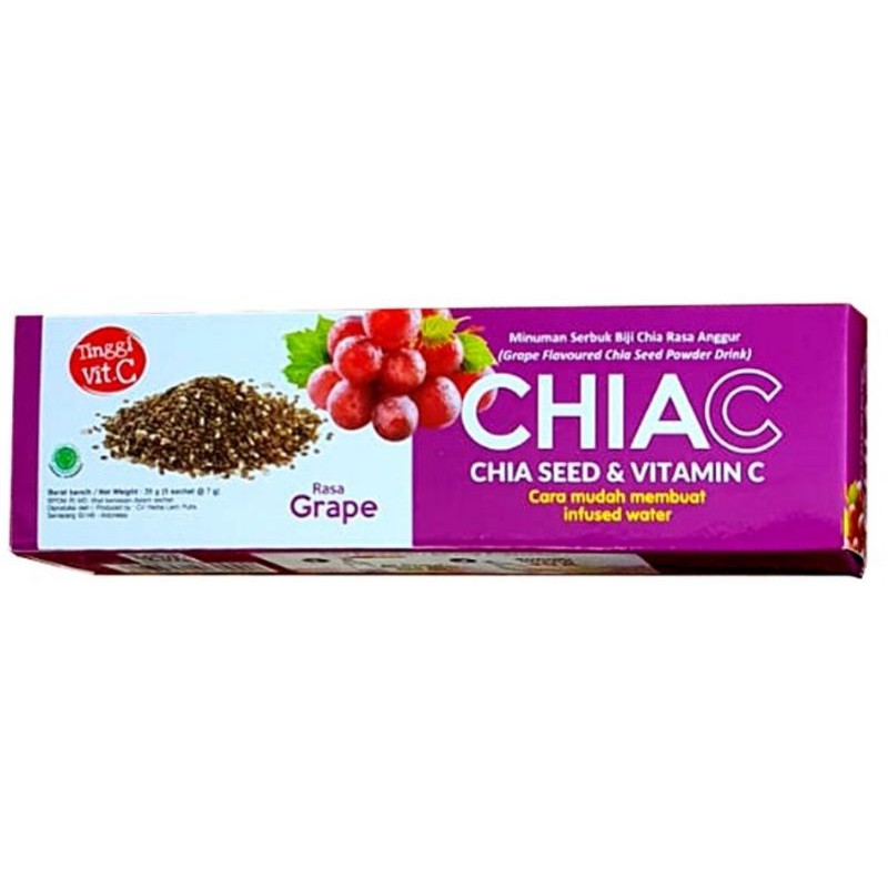 Chiac Chia Seeds Vitamin C 1 Box Of 5 Sachets X 7 Gram Shopee Singapore