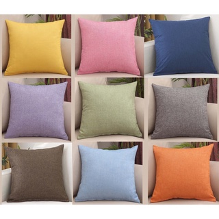Solid Linen cushions covers 40 × 40.45 × 45.50 × 50.55 × 55.Square sofa Throw pillow cover.Home decor pillowcases.
