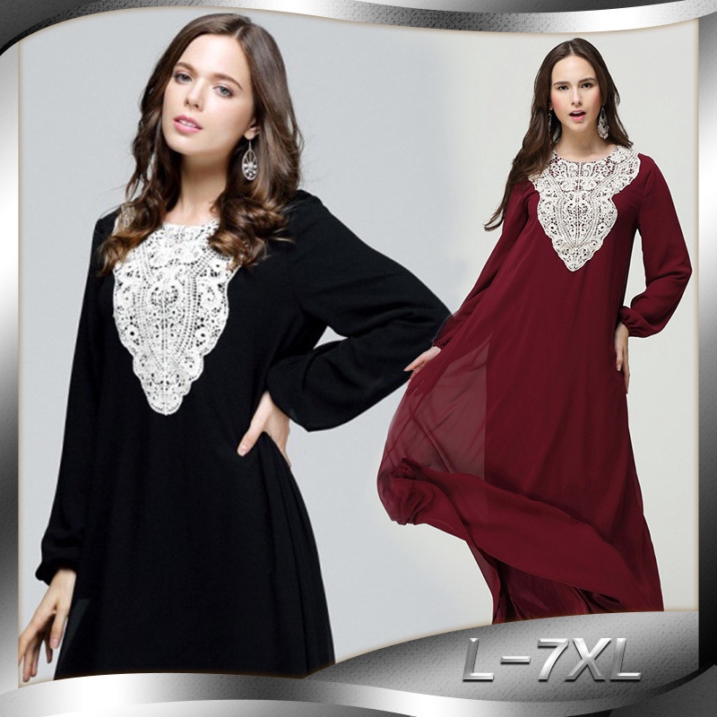 Women Maxi  Dress  Baju  Raya Muslimah  Wear Jubah Muslimah  