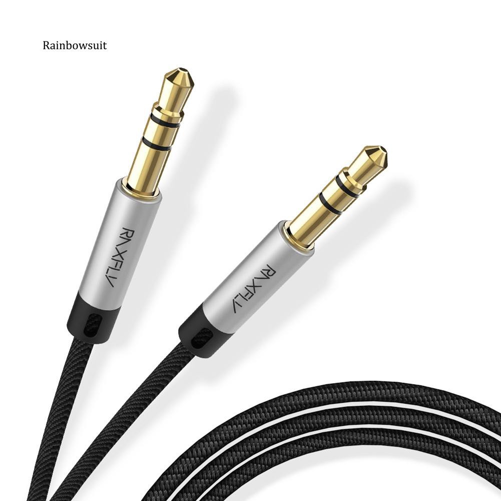 RAXFLY  1M Cable jack 3.5mm Stereo Audio Cable Male to Male For PC iPod MP3 CAR 