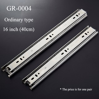Stainless Steel Slides Bearing Heavy Kitchen Cabinet Rail Soft