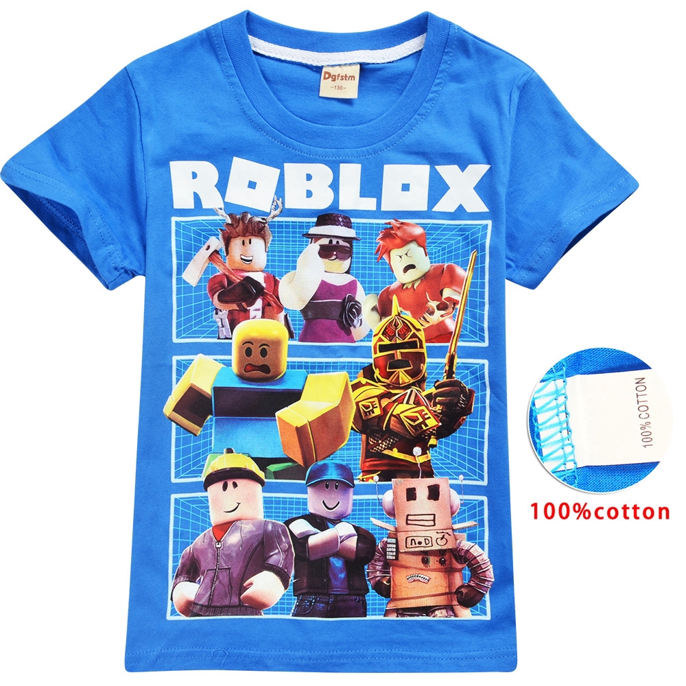 Tngstore T Shirt Roblox Top Boy Girl Shopee Singapore - fashion top bottoms roblox set kids clothes t shirt pant boy girl suit shopee singapore