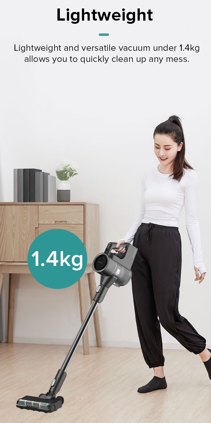 Cornell Handheld Cordless Vacuum Cleaner Powerful 19KPa Suction