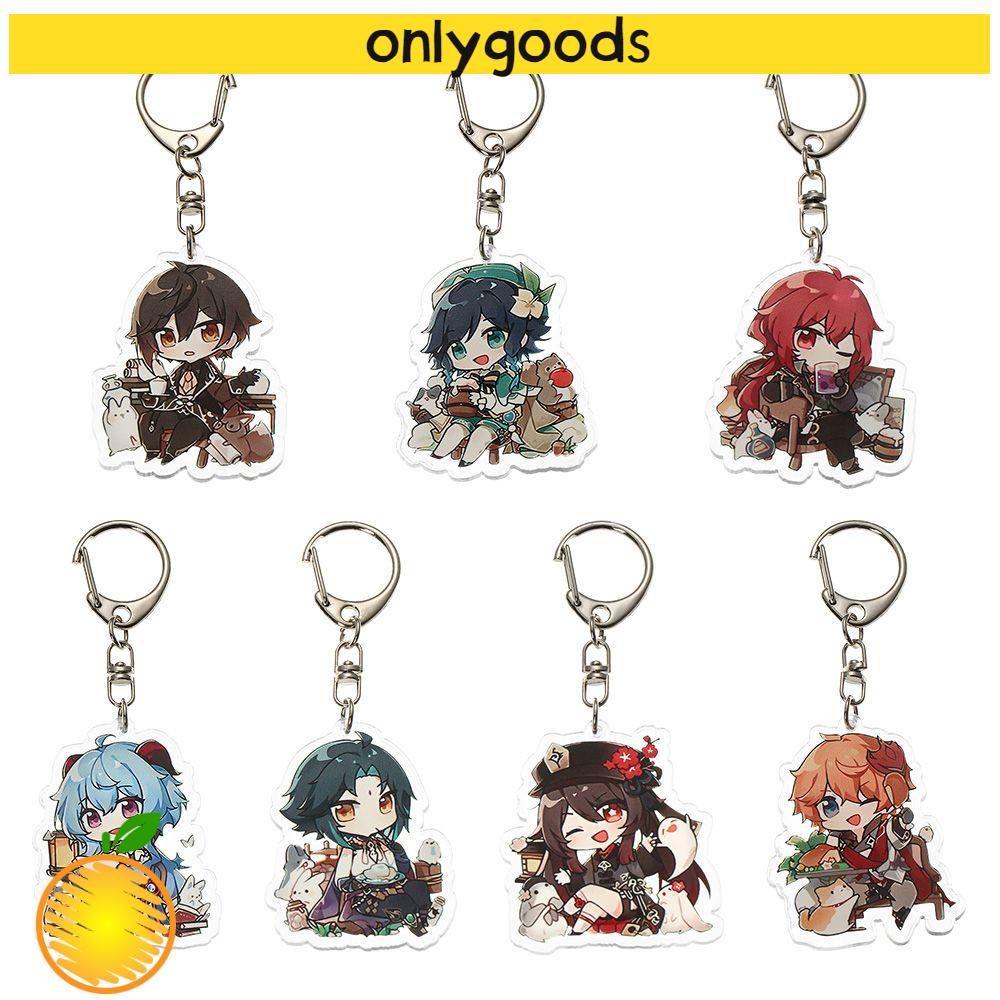 ONLY Funny Anime Keychain Collection Props Car Key Holder Genshin Impact Key  chains Pendant Accessories Fashion Jewelry Anime Cartoon Fan Cosplay  Acrylic Keyring | Shopee Singapore