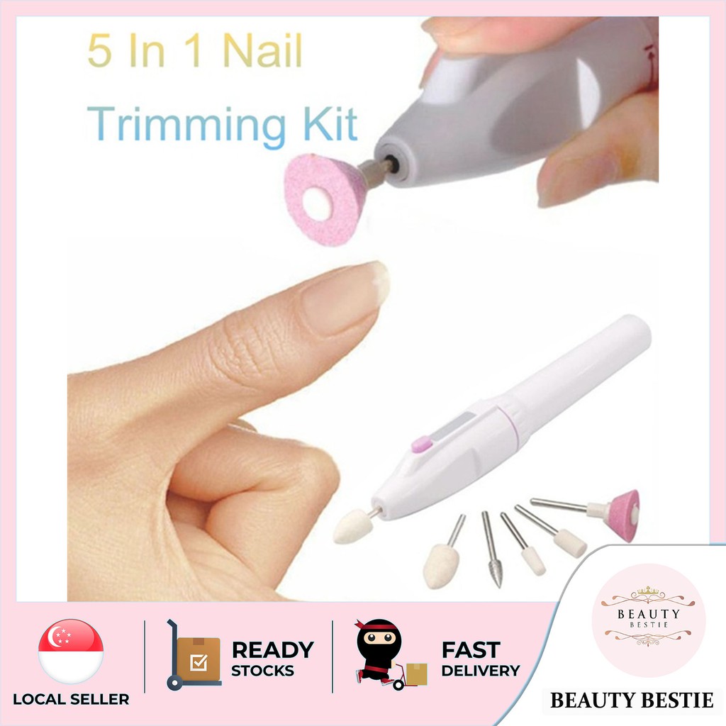 Local Seller As Seen On Tv 5 In 1 Perfect Nails Tool Kit With Satin Pouch Battery Operated Shopee Singapore