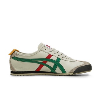 Onitsuka  Mexico 66 Men's Sneakers White Green Red Leather Shoes Women's Couple Shoes Tigers shoes #4