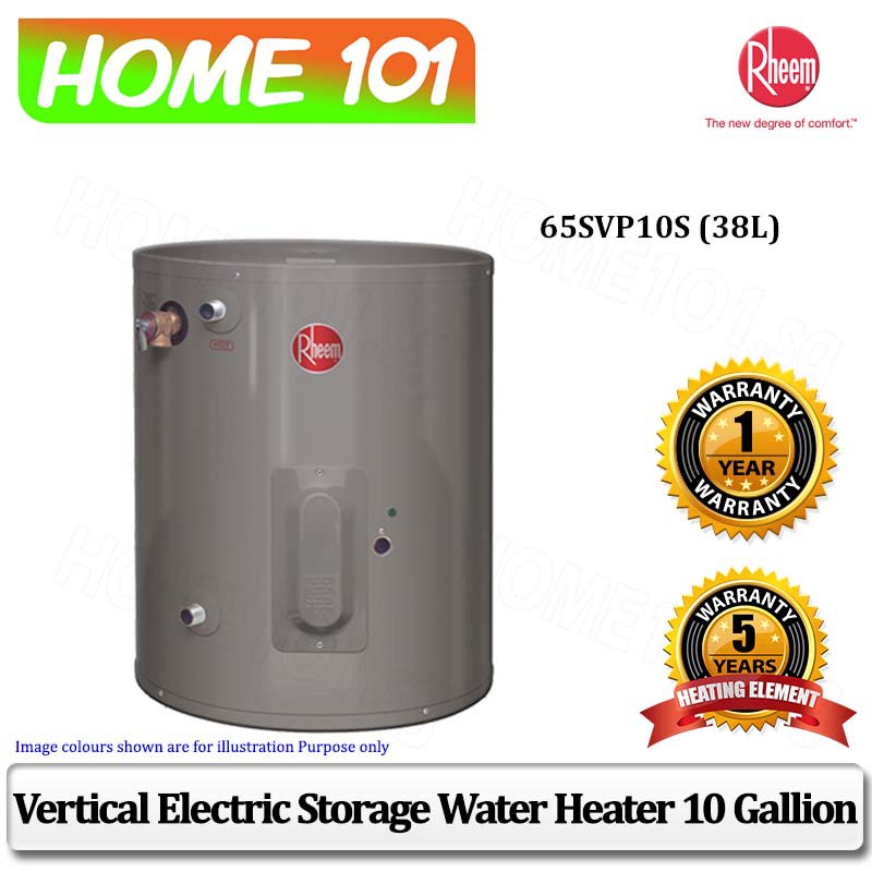 Rheem Vertical Storage Water Heater 10 Gallion 65SVP10S(38L) | Shopee  Singapore