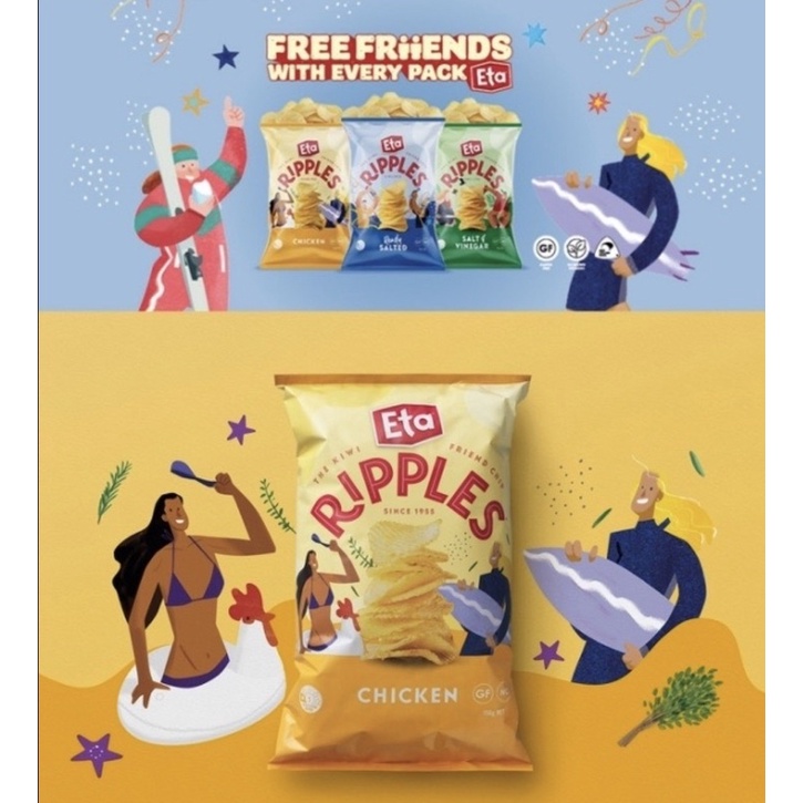 New Zealand ETA Thick Cut Potato Chips 4 Flavors 150g Shopee Singapore