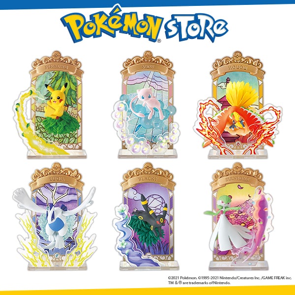 Pokemon Center Stained Glass Collection Re Ment Shopee Singapore