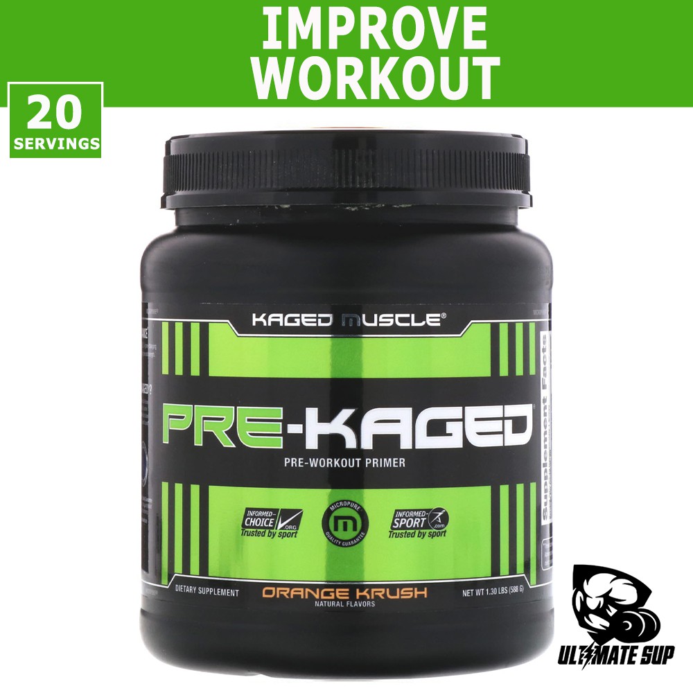 Kaged Muscle, PreKaged, PreWorkout Primer, Workout Support, 1.41 lbs
