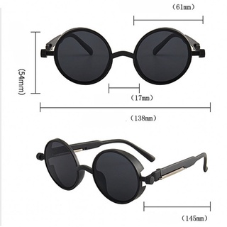 Image of thu nhỏ Women & Men Fashion Classic Gothic Steampunk Sunglasses / UV Protection Vintage Classic Sun Glasses For Driving, Travel, Fishing Ect../ Female Round Metal Frame Sunglasses #7
