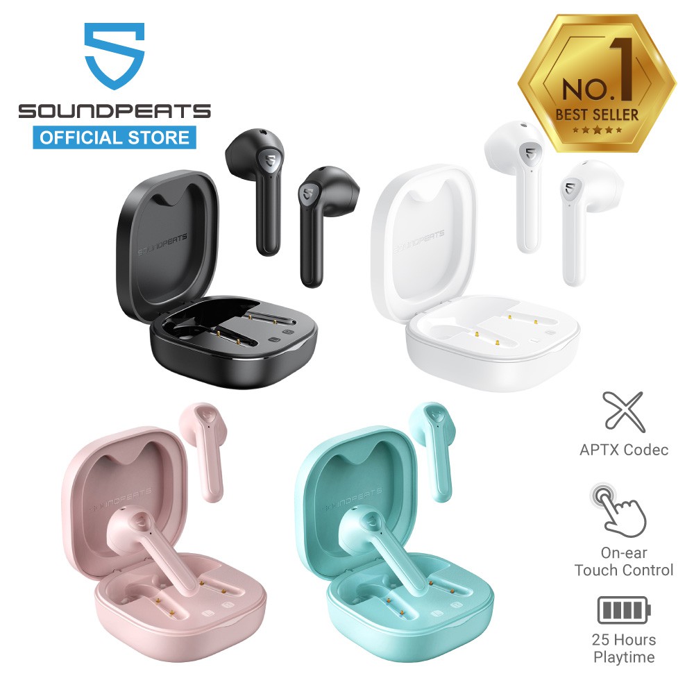 SoundPEATS TrueAir2/TrueAir3 True Wireless Earbuds With Bluetooth 5.2 ...