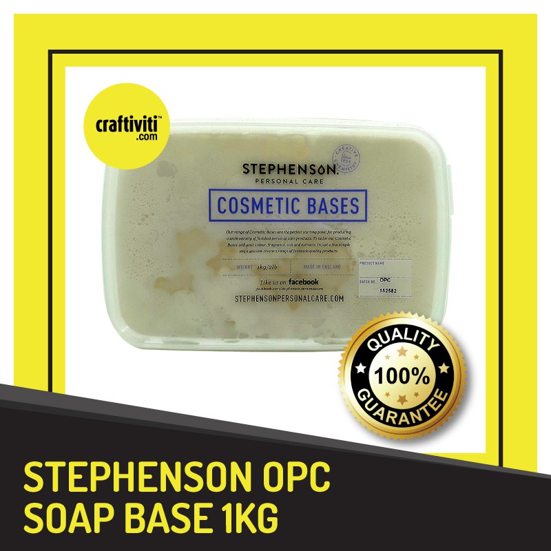 Stephenson OPC Soap Base (Foaming Bath Butter) 1kg No PARABEN, NO