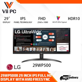 LG 29WP500-B/29WP500 29'' Class 21:9 UltraWide 2560 x 1080 FHD IPS Monitor with HDR 10 29WP500